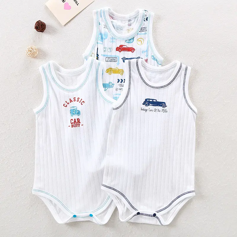 Japanese Children Cotton Jumpsuit Set 3 Pcs Newborn - Image 11