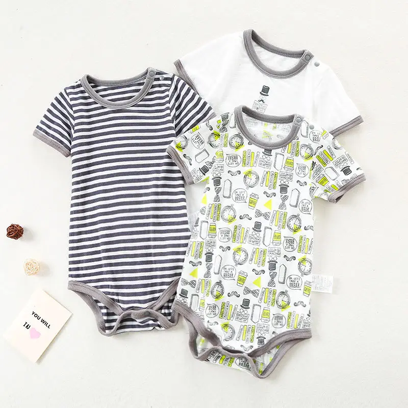 Japanese Children Cotton Jumpsuit Set 3 Pcs Newborn - Image 2