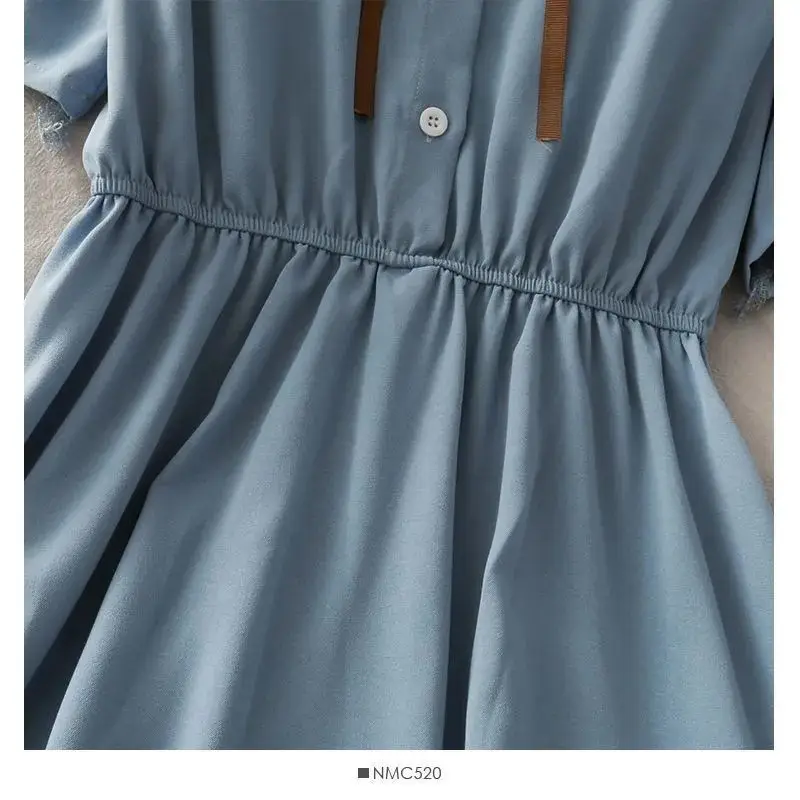 Korean Style Lace-up Skirt Dress for Girls Summer - Image 7