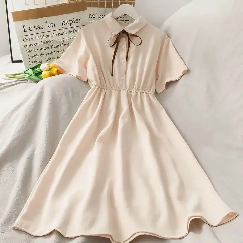 Korean Style Lace-up Skirt Dress for Girls Summer - Image 2