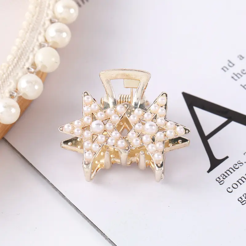Korean Style Pearl Bow Hair Clips for Women - Image 23