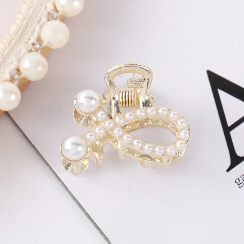 Korean Style Pearl Bow Hair Clips for Women - Image 27