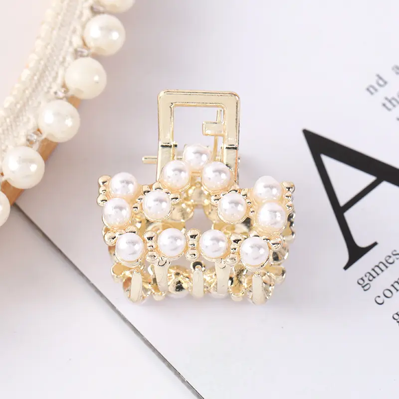 Korean Style Pearl Bow Hair Clips for Women - Image 29
