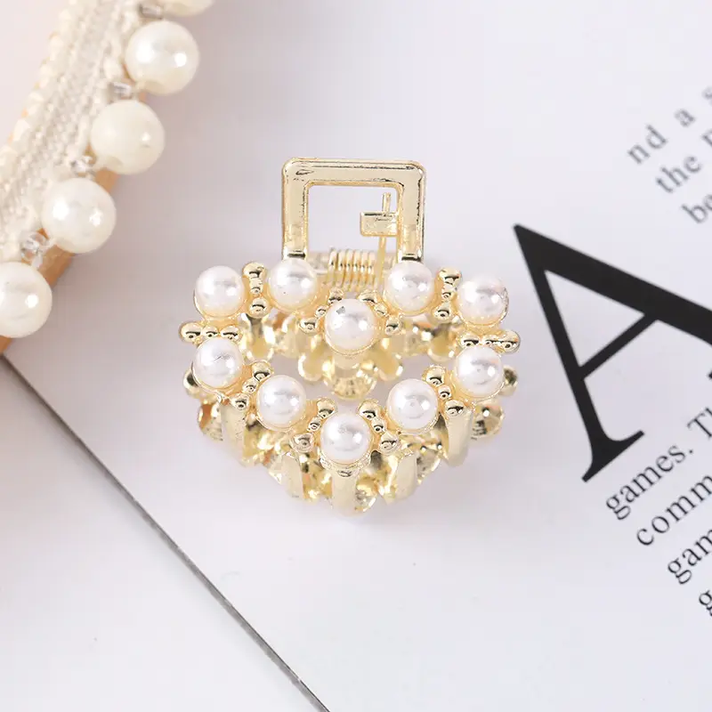Korean Style Pearl Bow Hair Clips for Women - Image 30