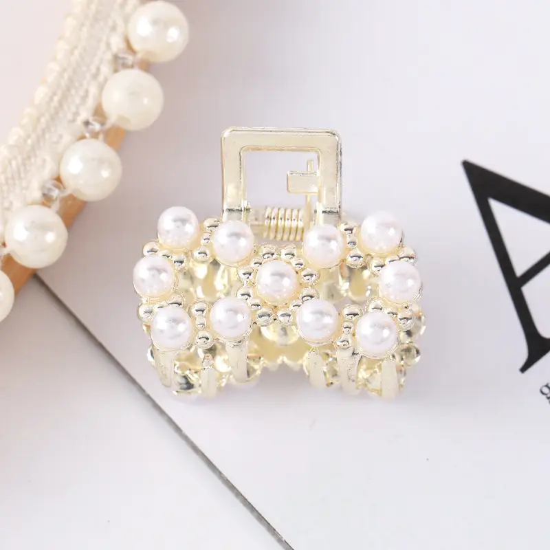 Korean Style Pearl Bow Hair Clips for Women - Image 31