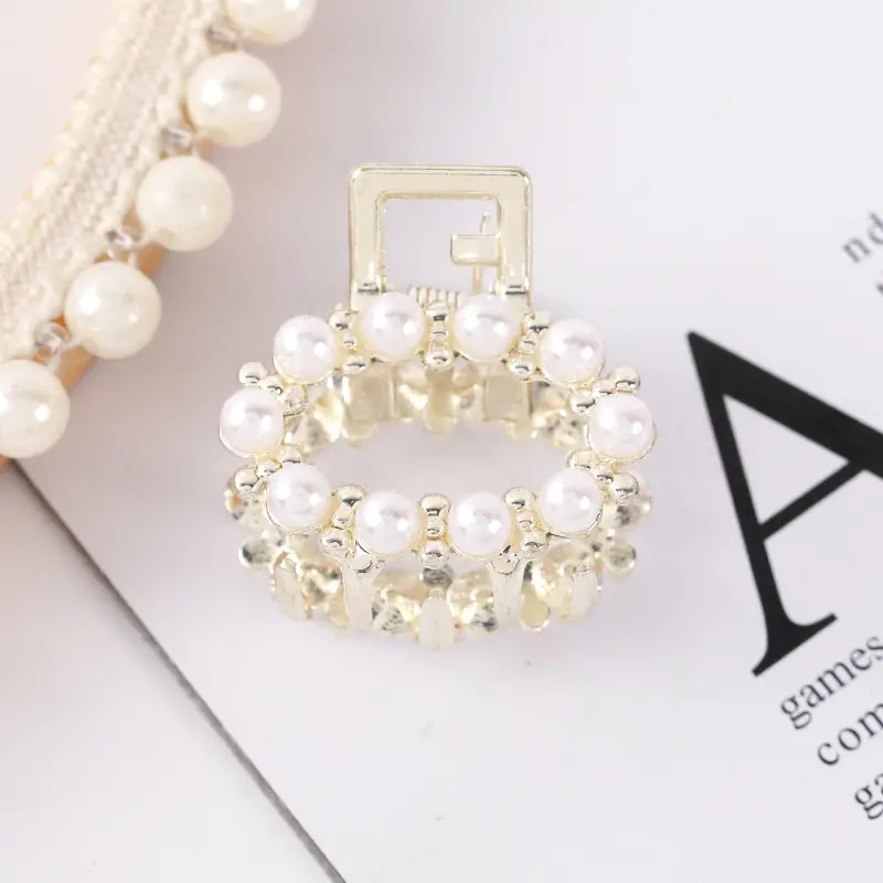Korean Style Pearl Bow Hair Clips for Women - Image 33