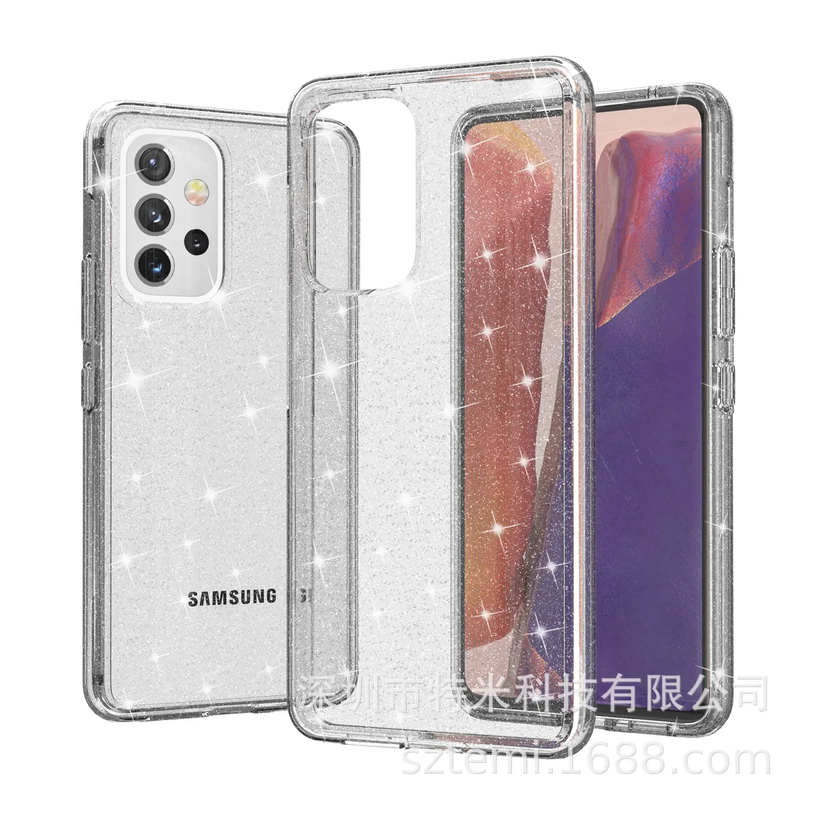 Samsung A53 Glitter Anti-Fingerprint Bubble Wrap Case - Image 10
