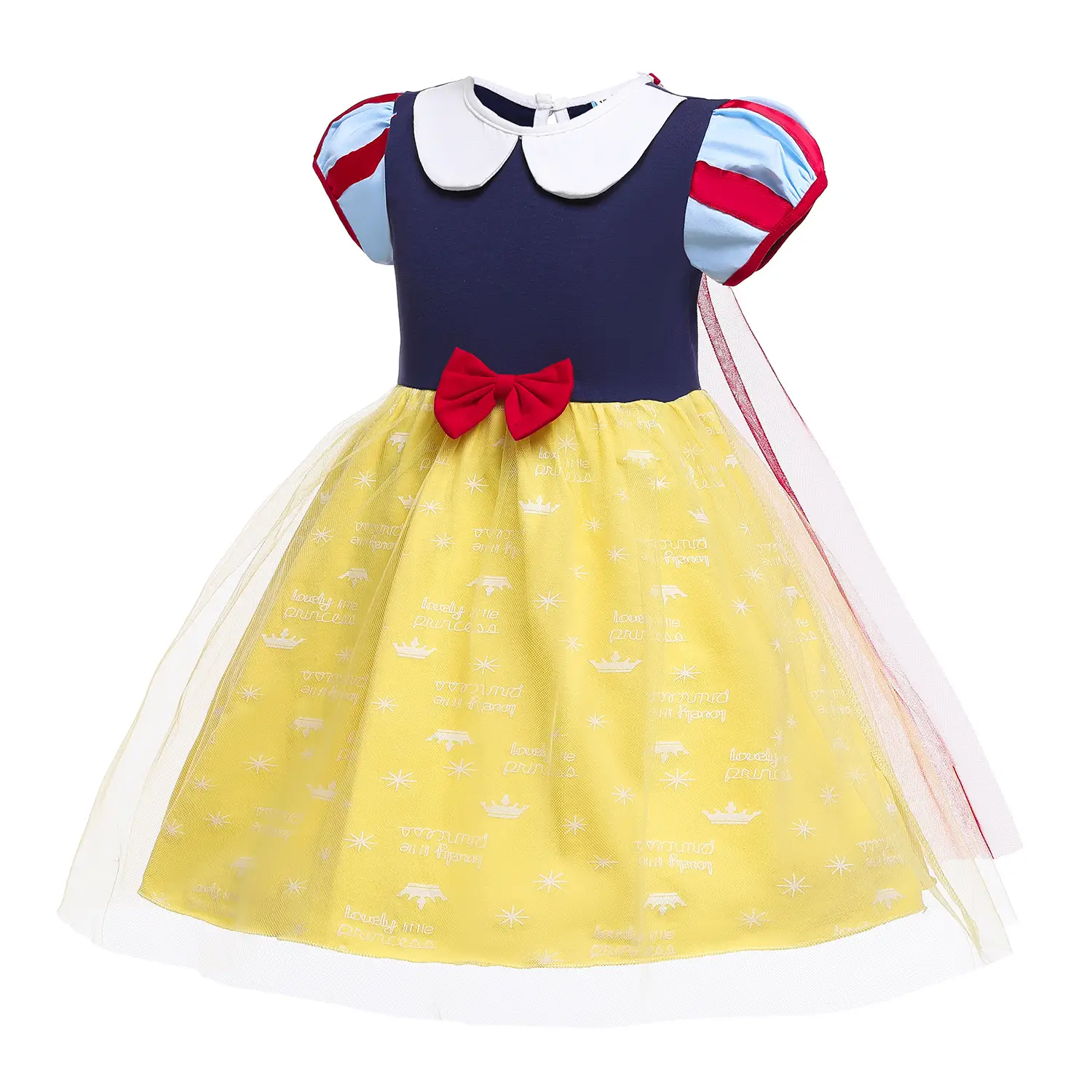 Children's Baby Dress Yellow Princess Print Summer Pettiskirt - Image 2
