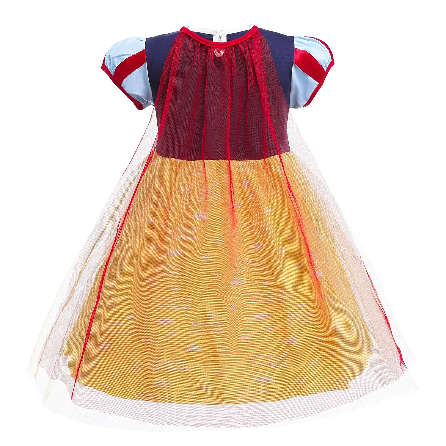 Children's Baby Dress Yellow Princess Print Summer Pettiskirt - Image 3
