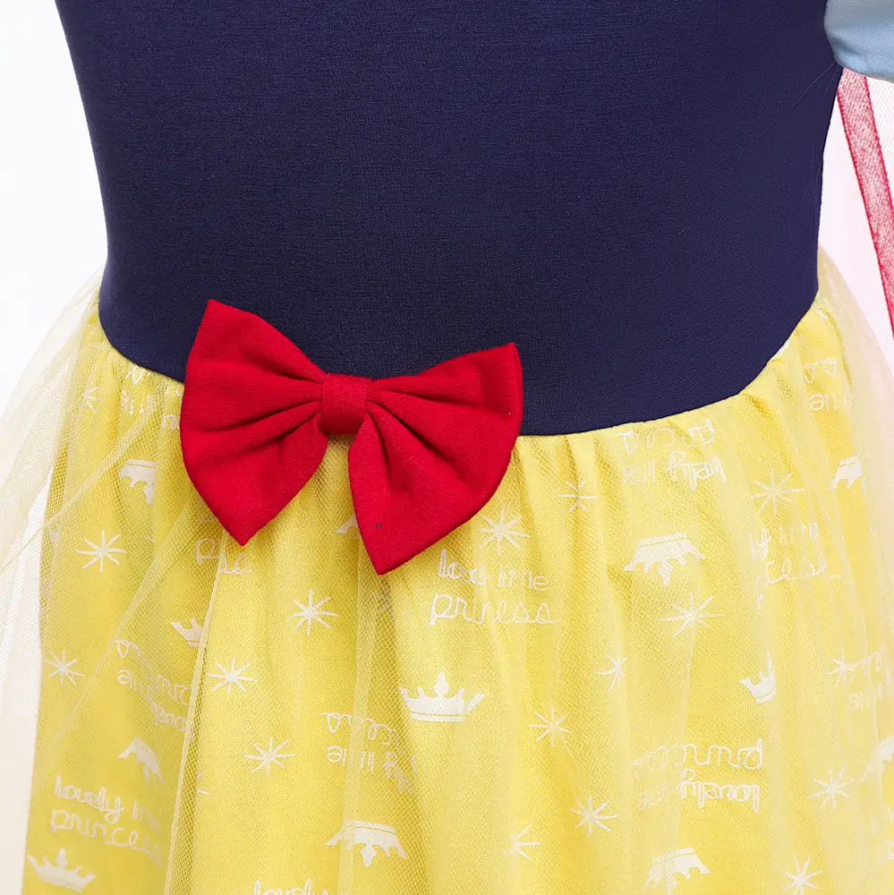 Children's Baby Dress Yellow Princess Print Summer Pettiskirt - Image 5