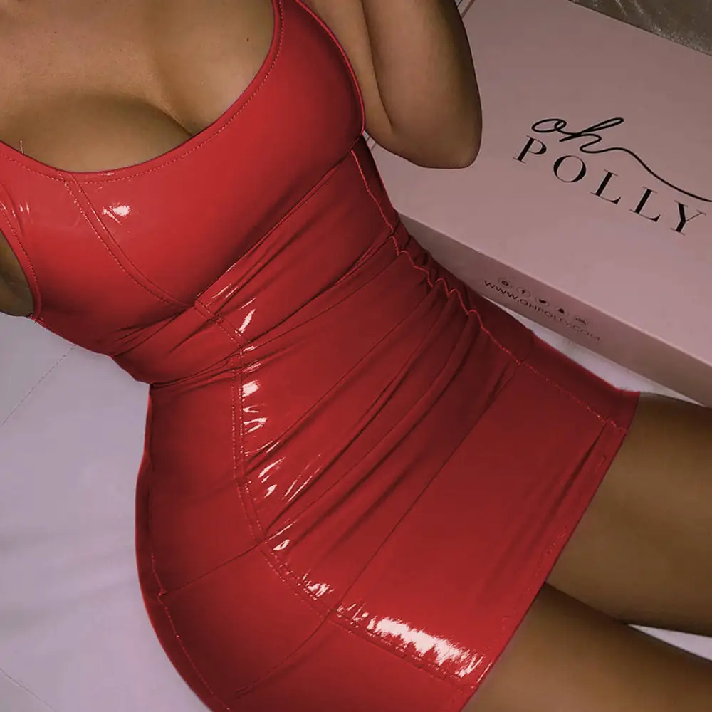 Women's Pink Zipper Hip Skirt Sleeveless Summer - Image 2