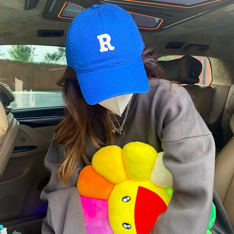 Korean Style R Letter Cap All-Match Women Sunshade