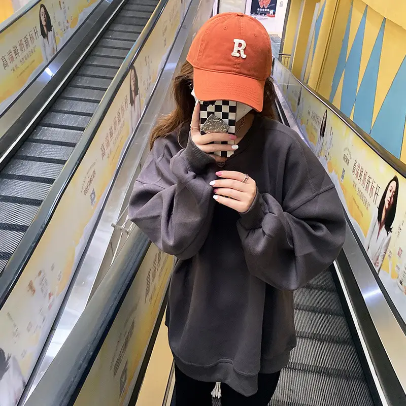 Korean Style R Letter Cap All-Match Women Sunshade