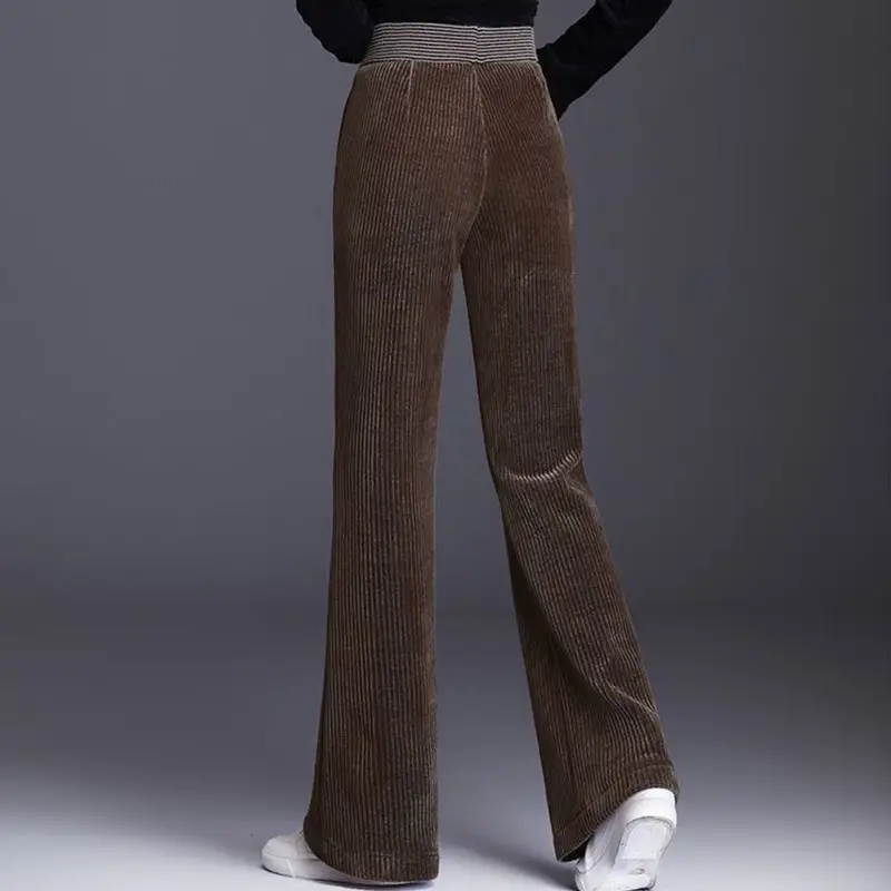 Winter Warm Wide Leg Lamb Velvet Pants Women - Image 11