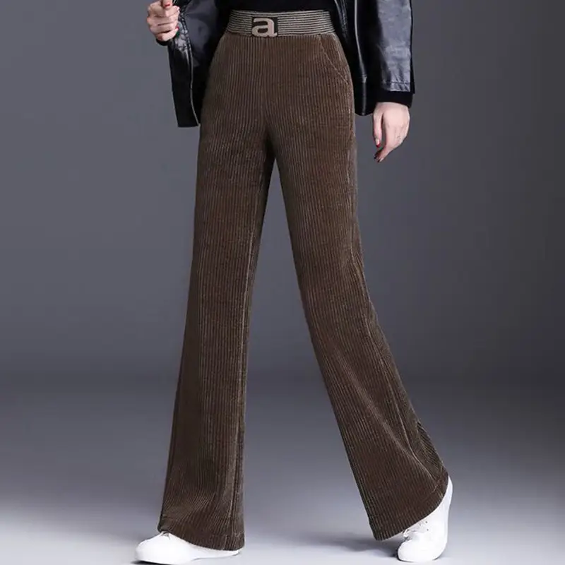 Winter Warm Wide Leg Lamb Velvet Pants Women - Image 13
