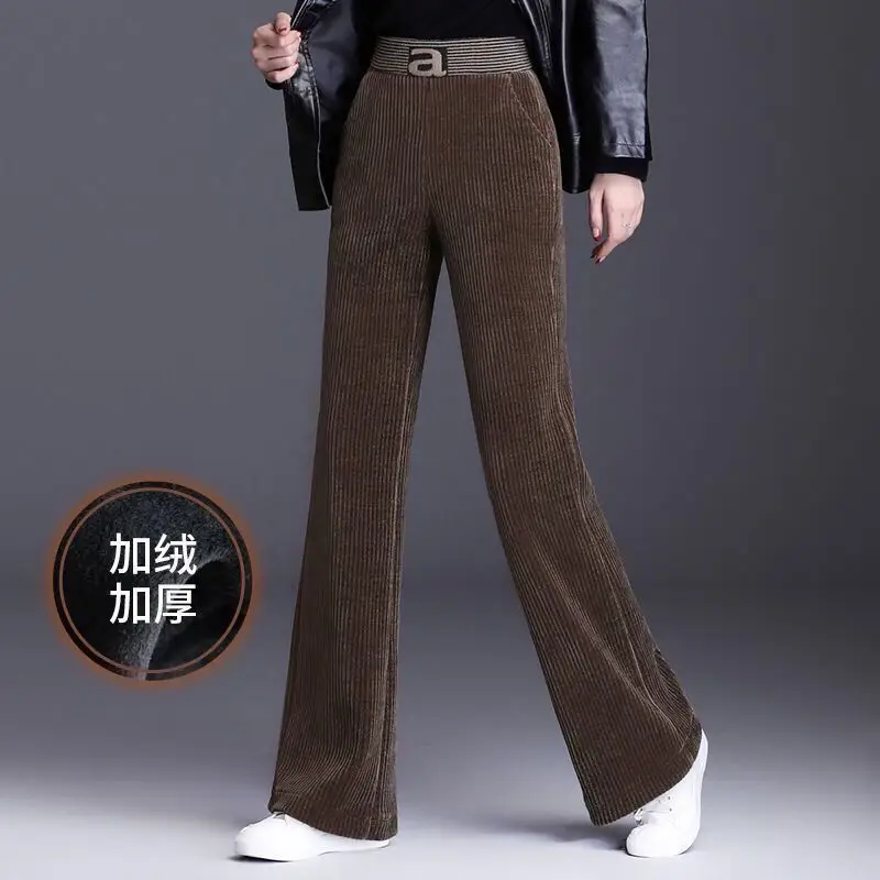 Winter Warm Wide Leg Lamb Velvet Pants Women - Image 7
