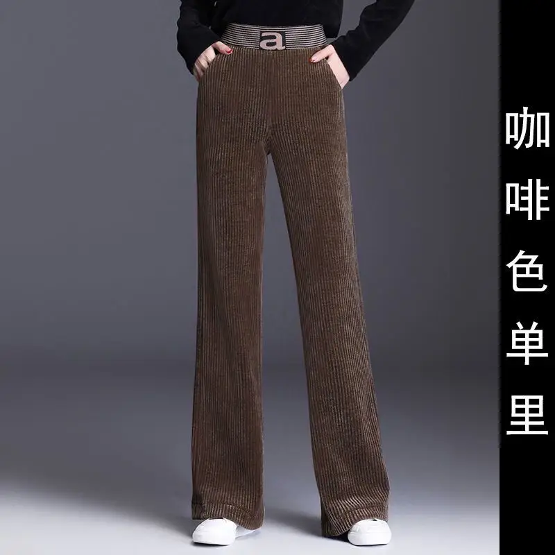 Winter Warm Wide Leg Lamb Velvet Pants Women - Image 8