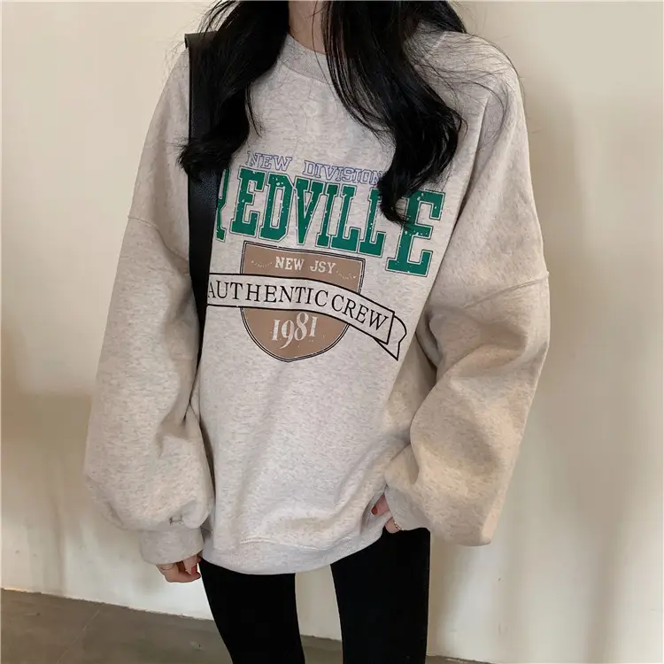 Fleece Printed Sweater Women Large Vintage New Winter — feature 15
