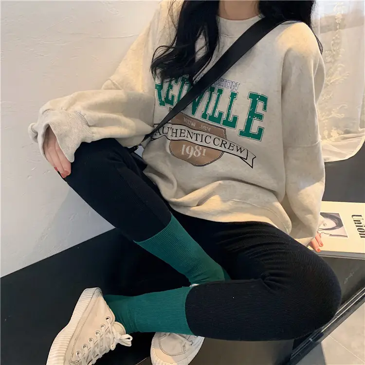 Fleece Printed Sweater Women Large Vintage New Winter — feature 19
