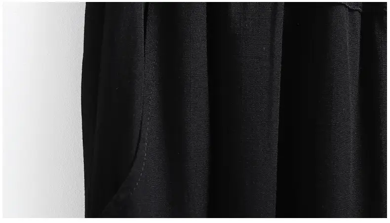 Embroidered T-Shirt & Pants Set Green Black Plus Size — feature 29