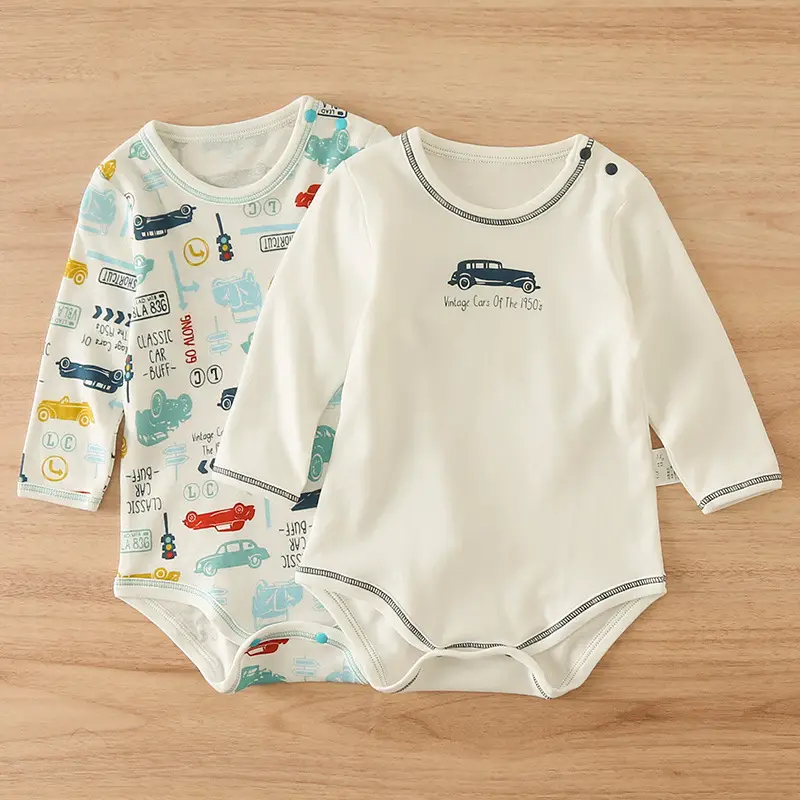 Japanese Baby Onesies 3 Pcs Set White Navy - Image 5