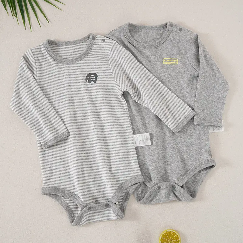 Japanese Baby Onesies 3 Pcs Set White Navy - Image 6
