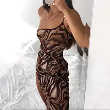 Pink High Elastic Zipper Hip Dress for Women — feature 11