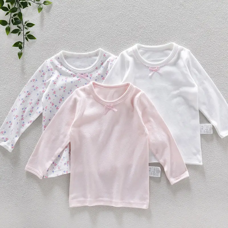 Pink Cotton Pajama Set for Girls Spring Autumn Wear - Image 4