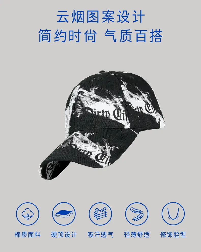 2025 Korean Style Printed Baseball Cap for Men Women — feature 4