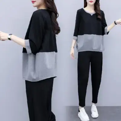 2025 Korean Style Women Loose Two-Piece Casual Set - Image 5