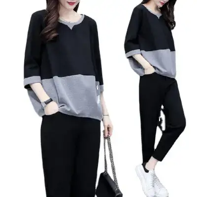 2025 Korean Style Women Loose Two-Piece Casual Set - Image 7