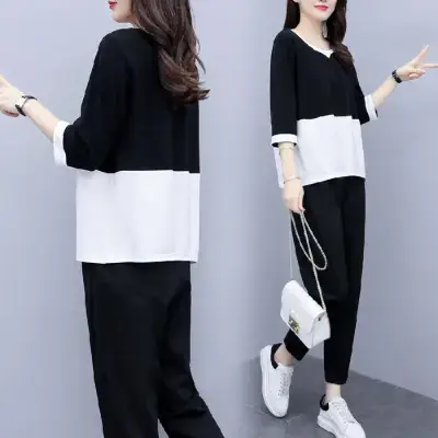 2025 Korean Style Women Loose Two-Piece Casual Set — feature 4