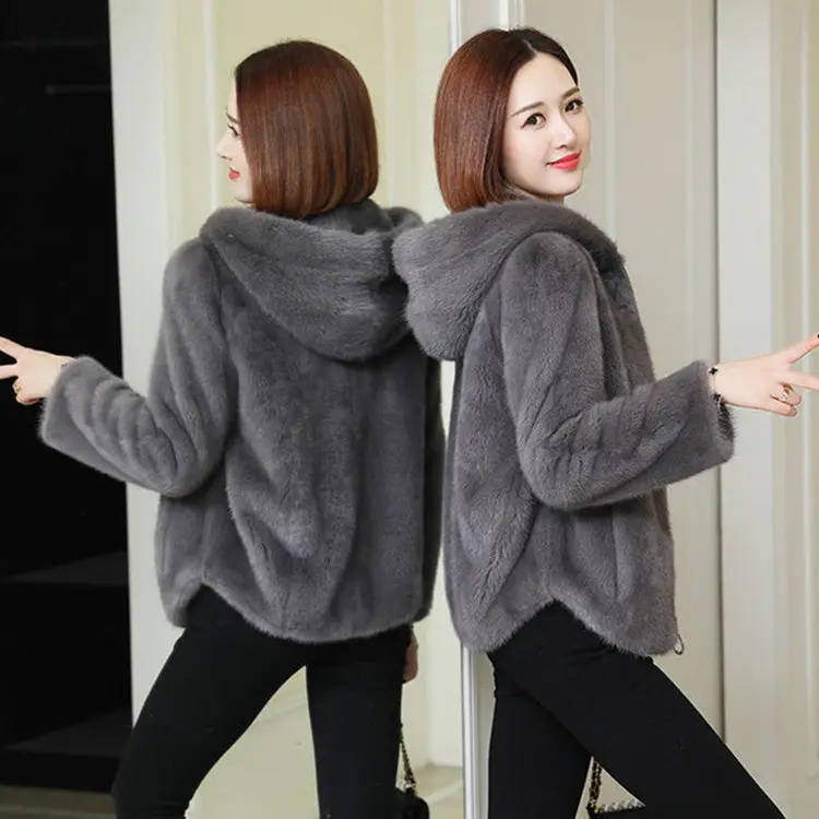 Black Korean Style Hooded Sweatshirt Women Winter Warm - Image 9
