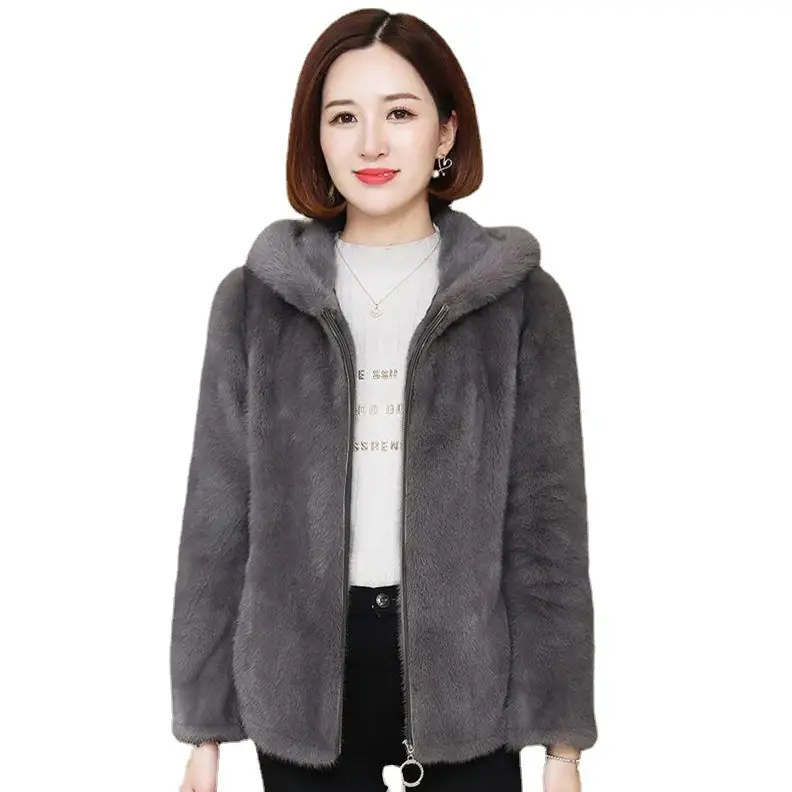 Black Korean Style Hooded Sweatshirt Women Winter Warm - Image 10