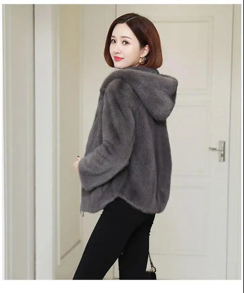 Black Korean Style Hooded Sweatshirt Women Winter Warm — feature 10
