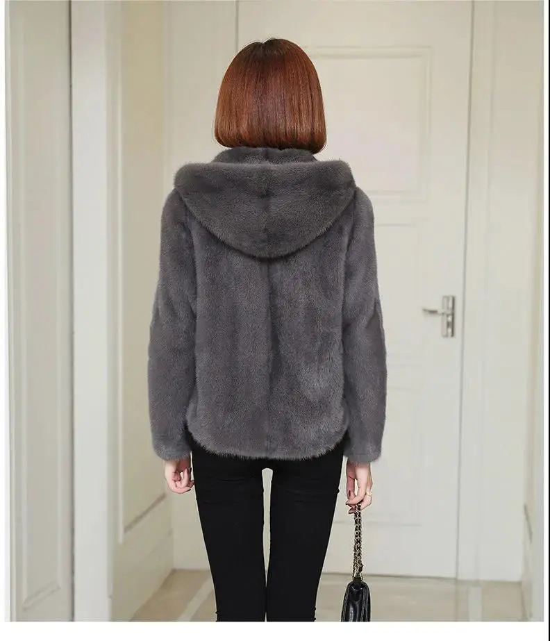 Black Korean Style Hooded Sweatshirt Women Winter Warm — feature 11