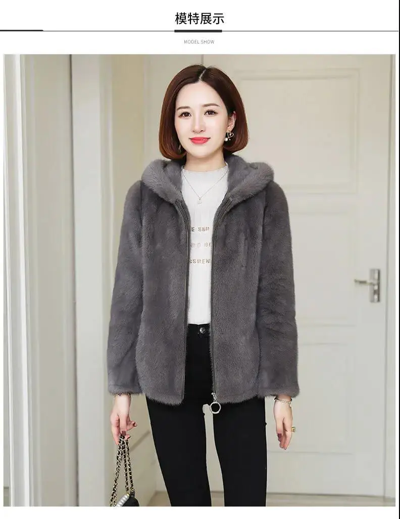 Black Korean Style Hooded Sweatshirt Women Winter Warm — feature 5