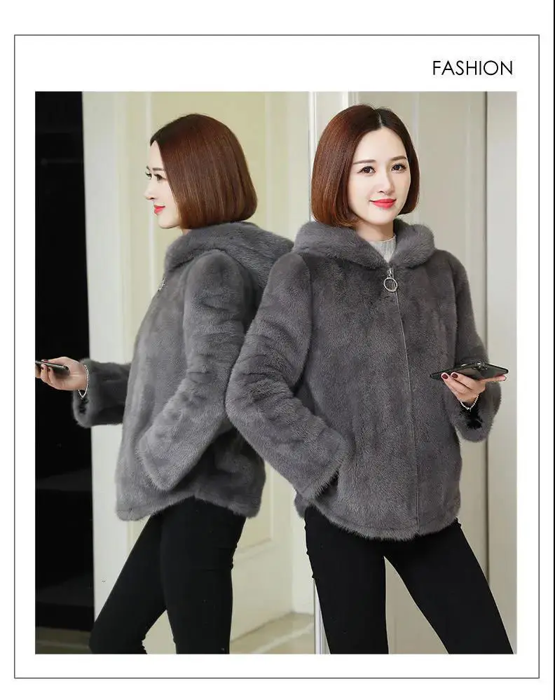 Black Korean Style Hooded Sweatshirt Women Winter Warm — feature 9