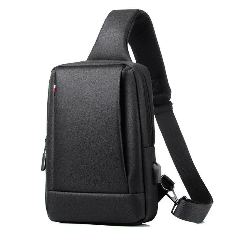 Men's Maroon Crossbody Bag with Fleece Lining & Zippered Compartment - Image 11