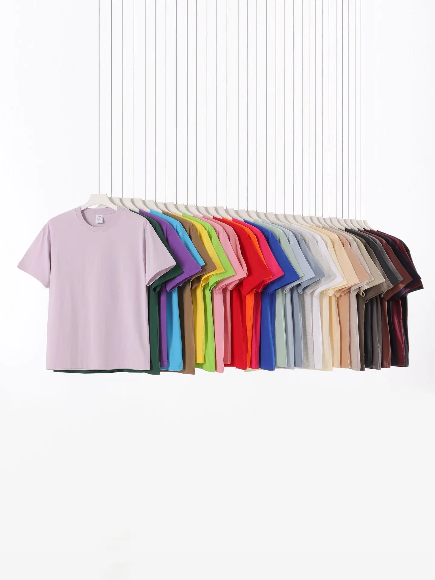 Brown Cotton Loose Fit T-Shirt 230g - Image 35