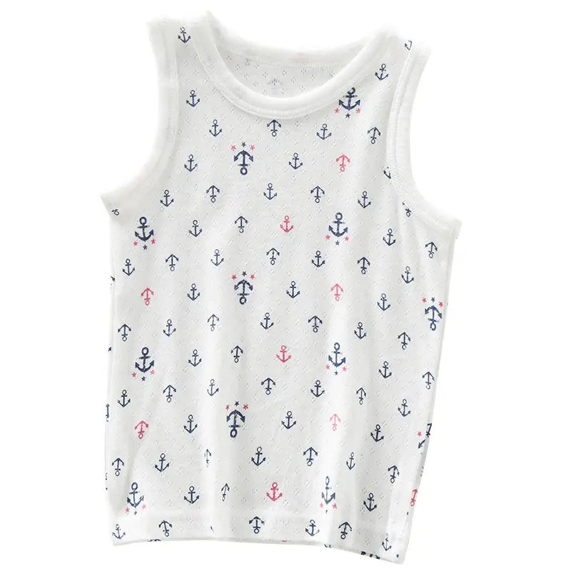 Japanese Baby Sleeveless T-Straps for Boys Cotton Vest Set