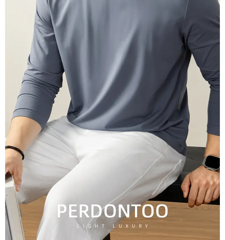 Men Grey Cloud Print Long Sleeve T-Shirt — feature 20