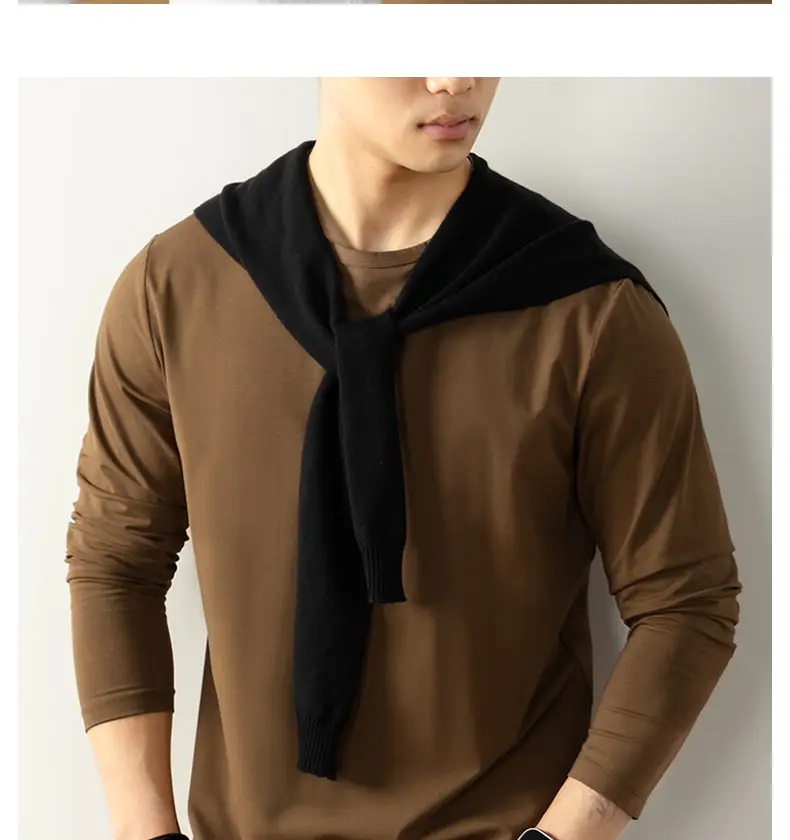 Men Grey Cloud Print Long Sleeve T-Shirt — feature 30