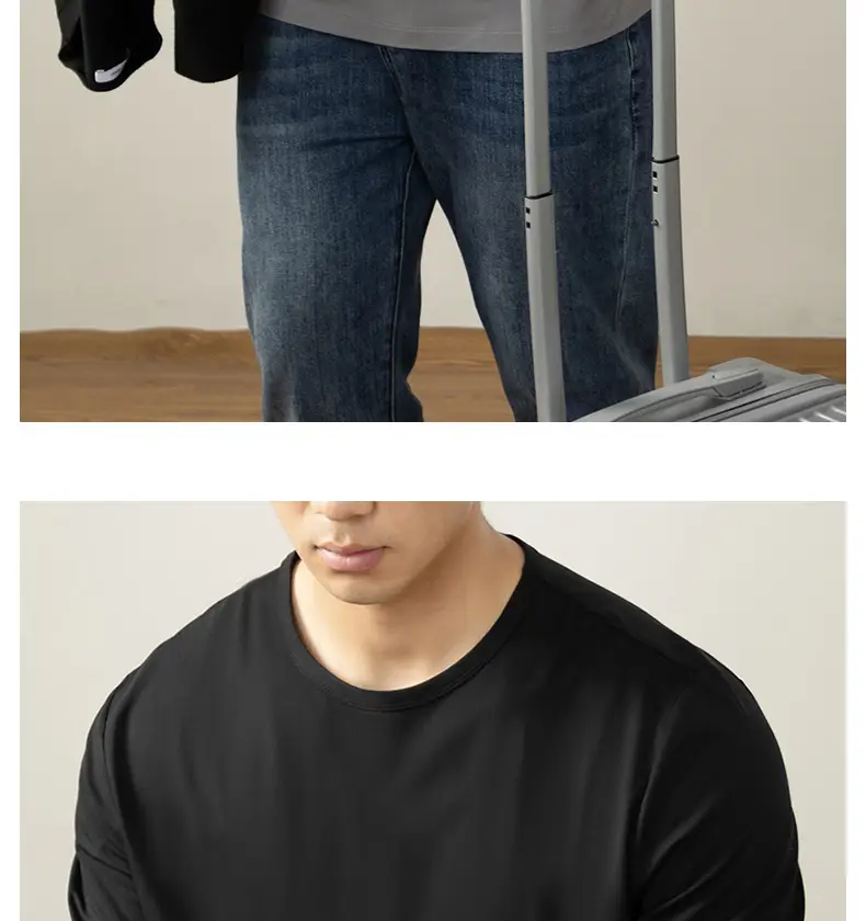 Men Grey Cloud Print Long Sleeve T-Shirt — feature 34