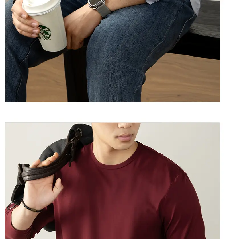 Men Grey Cloud Print Long Sleeve T-Shirt — feature 37