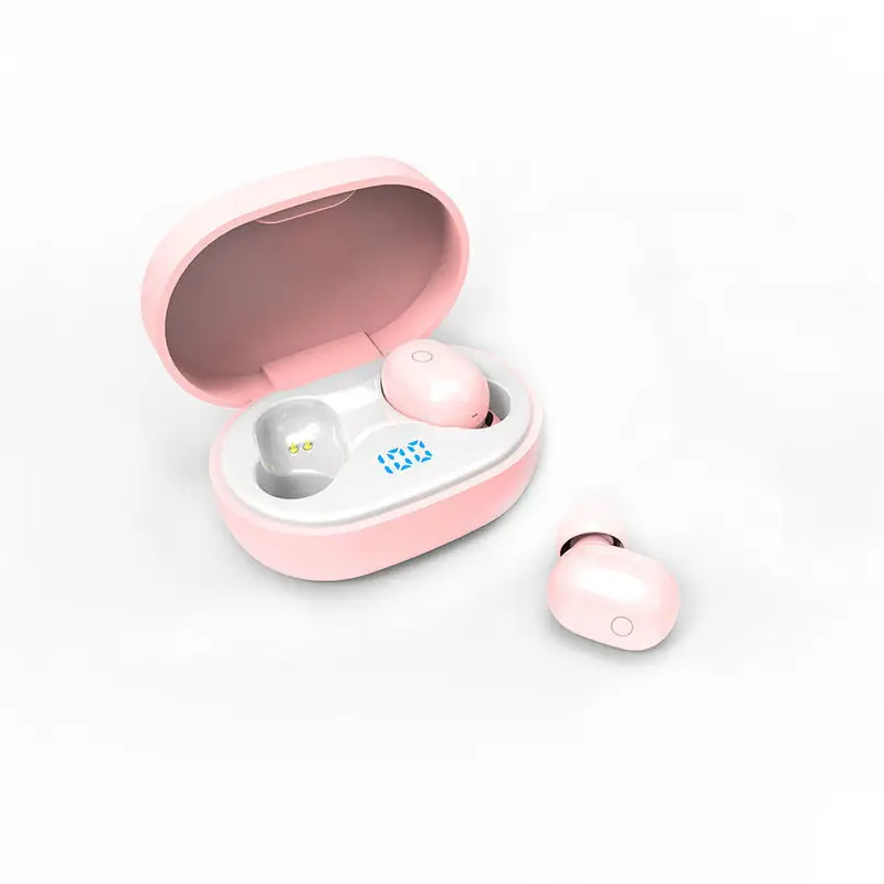 TWS Wireless Earbuds Pink 5.0J15 Waterproof - Image 10