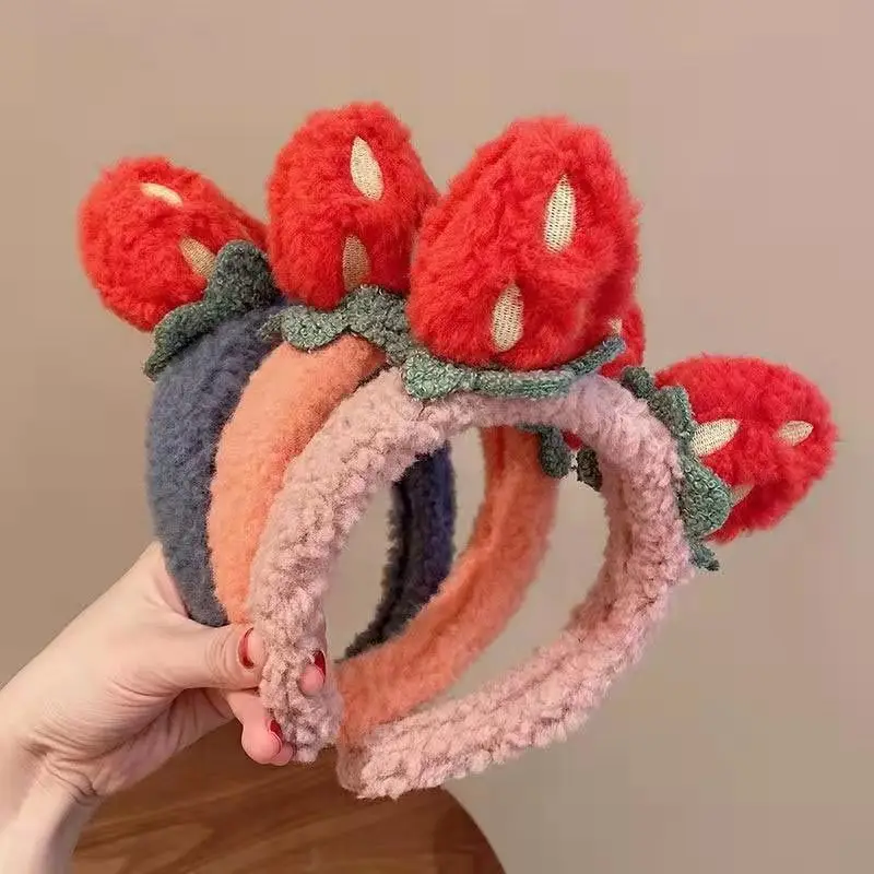 Cute Strawberry Hair Bands for Girls - Image 6