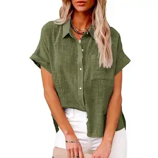 Women's Pleated Long-Sleeve Top with Cropped Design — feature 4