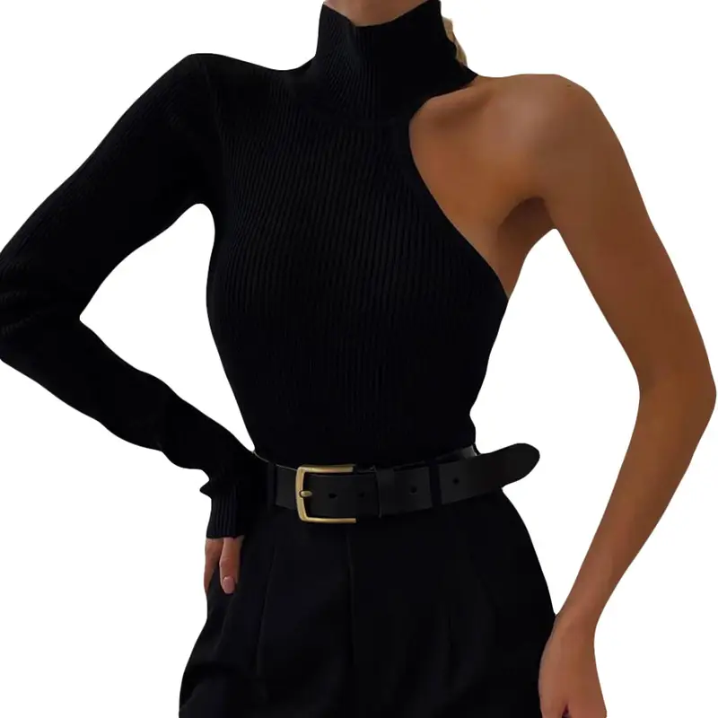 2025 Winter Slim Sexy Asymmetrical Jumpsuit for Women - Image 5