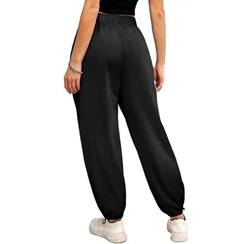 Women's 2023 Drawstring Wide Leg Pants Grey - Image 9